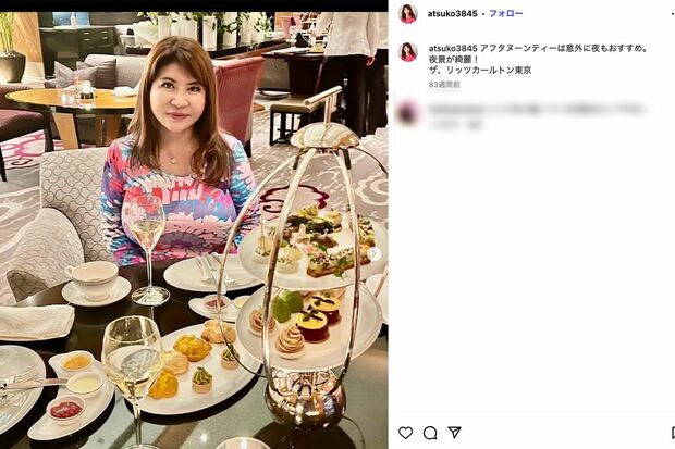 田原総一朗氏の長女で、テレビ朝日・プロデューサーの田原敦子氏(公式インスタグラムより)