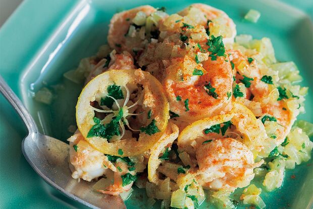 ガーリックシュリンプ　撮影／砂原 文