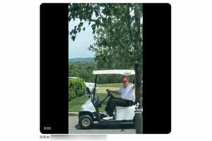 Xで拡散される、真偽不明の“銃撃翌朝にゴルフを楽しむトランプ氏”の動画