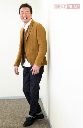 エンケンさん、大爆笑。取材中も温かい空気を作り、スタッフを和ませてくれた 撮影/伊藤和幸