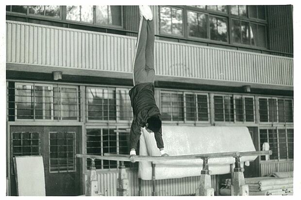 関西高校体操競技部時代、2年生のころ。練習に明け暮れた