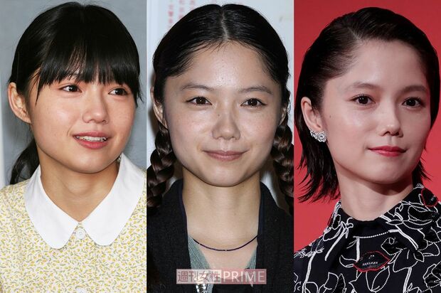 宮崎あおい（左から2006年・21歳、2014年・29歳、2019年・34歳）