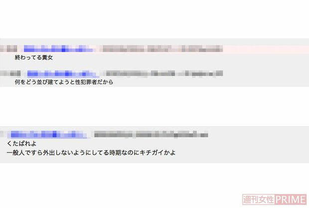 木村花さんに投げかけられた心ない言葉たちの一部