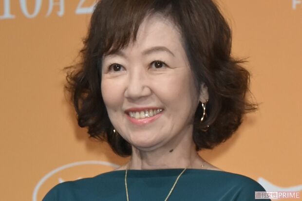 映画『朝が来る』完成報告会見での浅田美代子（2020年10月）