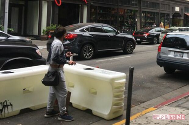 ダウンタウンにあった喫煙所（アメリカ・ロサンゼルス）