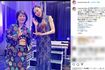 友近とツーショットを撮る、羽生結弦の元妻でバイオリニストの末延麻裕子氏(友近のインスタグラムより)