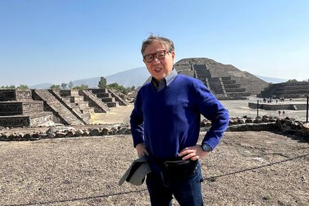 肺腺がんの疑いを告知されてから出発した皆既日食を見るためのメキシコ旅行（本人提供）