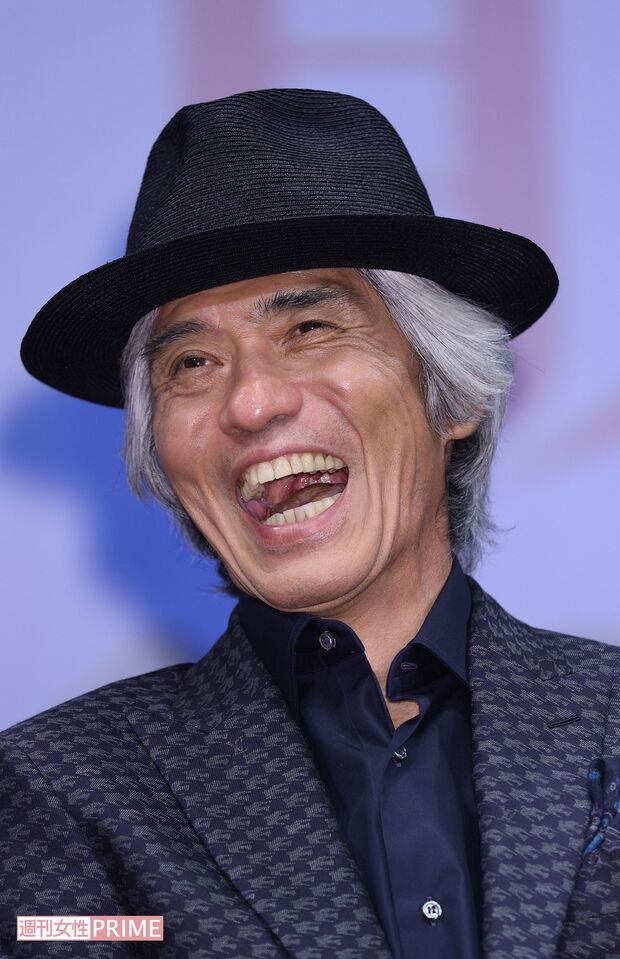 映画『春に散る』試写会に登場した佐藤浩市（2023年7月31日撮影）