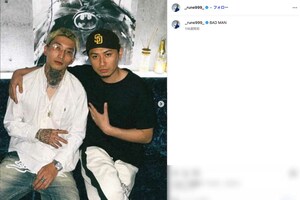後藤真希の甥・勧修寺玲旺(左)。元俳優で、現在はラッパーやアーティストとして活動(本人のインスタグラムより)