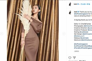 Koki,が表紙を飾ったシンガポール版『L'Officiel』（公式インスタグラム より）