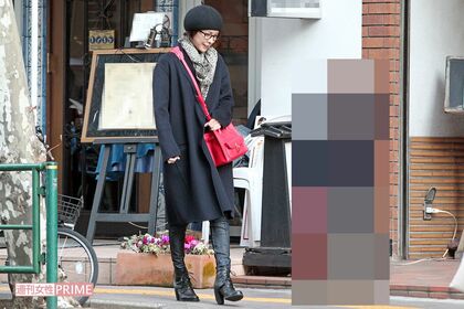 2014年2月、8歳(当時)になった長男と“親子デート”を楽しむ竹内さん。母子二人三脚で難関私立中学校も見事合格