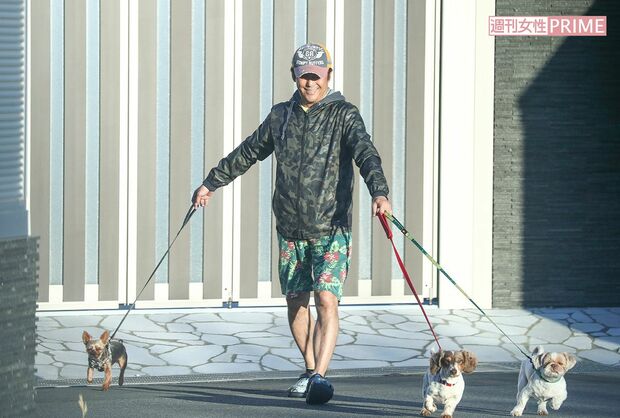 散歩しに出てきた坂上忍