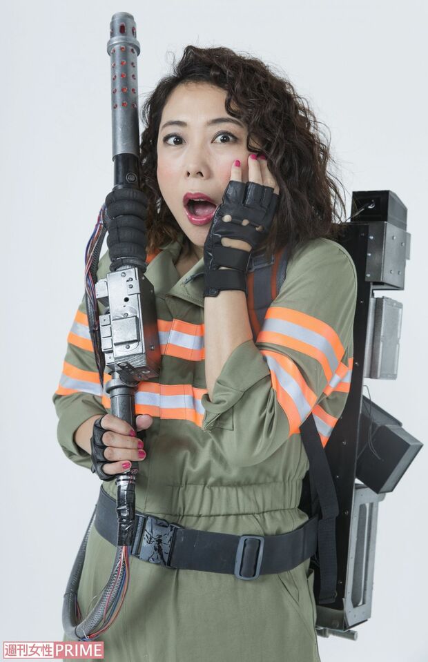 『ゴーストバスターズ』のPR活動を展開中の椿鬼奴