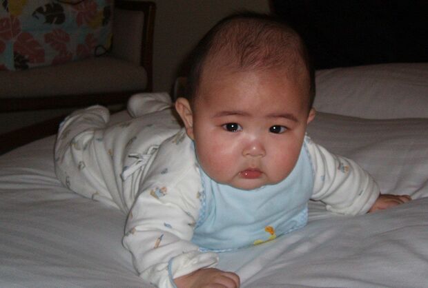 生後6か月の大維志くん