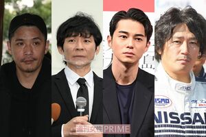 （左から）Zeebra、渡部建、東出昌大、近藤真彦
