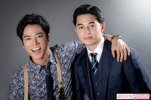 桐谷健太・東出昌大　撮影／佐藤靖彦