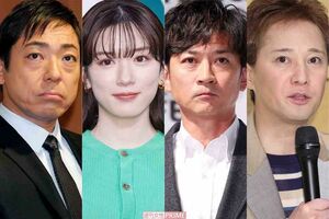 左から香川照之、永野芽郁、国分太一、中居正広