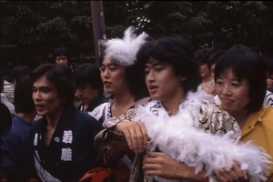 原由子のソロデビューシングル「I Love Youはひとりごと」の放送禁止に抗議し原宿でパレード(1981年5月10日)