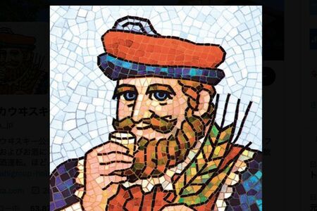 アサヒビール『ニッカウヰスキー』のラベルに描かれている、通称“ニッカおじさん”