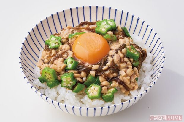 もずく納豆ご飯