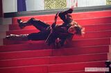『SHOCK』の見どころのひとつ、22段を一気に転げ落ちる“階段落ち”に約2年ぶりに挑戦。「まだまだ、できましたね」と堂本光一（『Endless SHOCK-Eternal-』より、'22年）