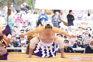 2023年に東京・明治神宮で行われた奉納相撲