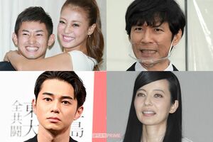 左上から時計回りに、あびる優・才賀紀左衛門、渡部建、ベッキー、東出昌大