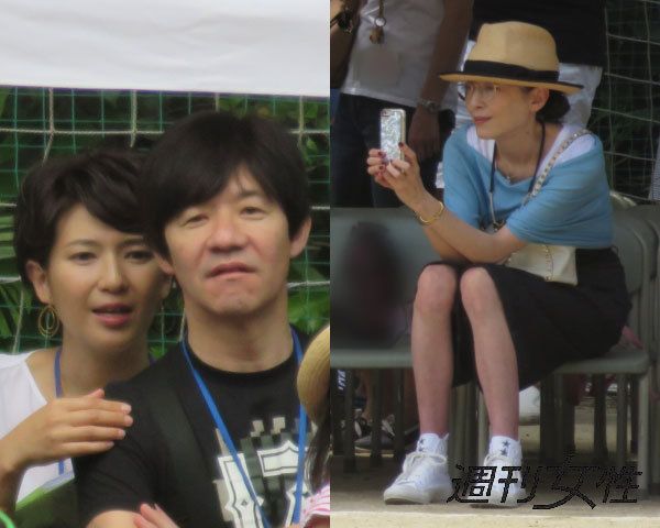 内村光良・徳永有美夫妻(左)と'16年3月に離婚成立を発表したばかりの宮沢りえ(右)