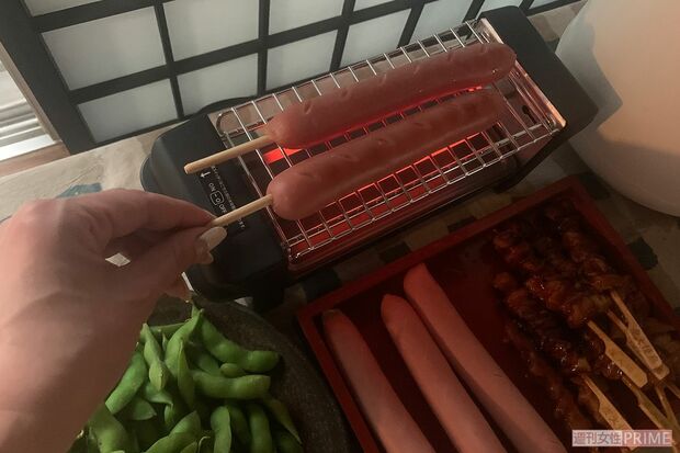 しっかり焼ける卓上焼き鳥台