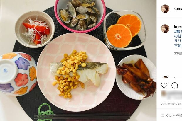 熊田曜子のインスタグラムより