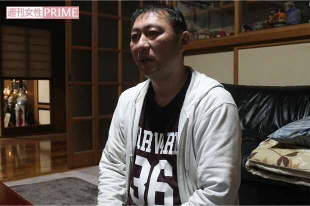 取材に応じる阿部さん