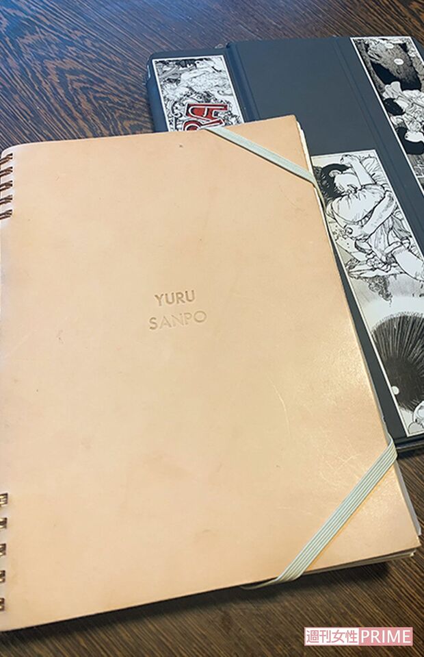 前回の『ゆる散歩』で作ったオリジナルノートには、印象に残った情景やふと思いついた言葉を忘れないよう書きとめています