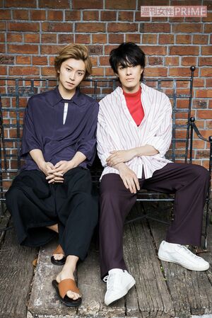 阿部顕嵐(左)、真田佑馬(右)　撮影／廣瀬靖士