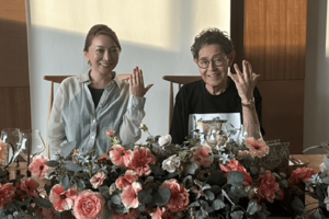 加トちゃんと14年ぶりに新郎新婦席に。初心に返った気がします(笑)