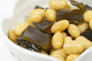 昆布と大豆の煮物