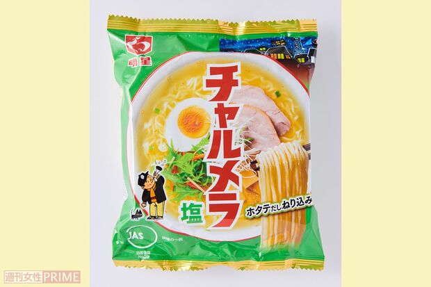 《第7位》チャルメラ塩ホタテだしねり込み/明星食品5個入り516円　撮影／山田智絵　※画像をクリックするとAmazonの商品ページにジャンプします。