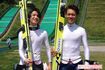 2年前に2人でジャンプ台へ行った際に撮影。左が弟の寿、右が兄の択。笑った顔はそっくりだ