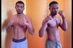 ジェイジェイ・オロゴン(左)と、替え玉だったナイジェリア人(平仲ジムのFacebookより)