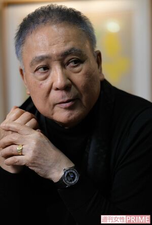 2024年11月、インタビューに答える加納典明（撮影／渡邉智裕）