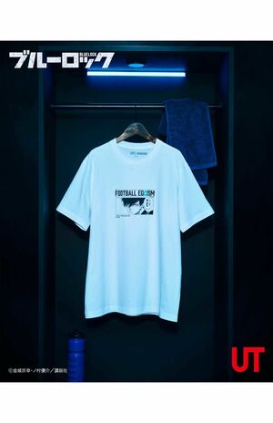 大人気漫画『ブルーロック』とのユニクロのコラボTシャツ(公式Xより)