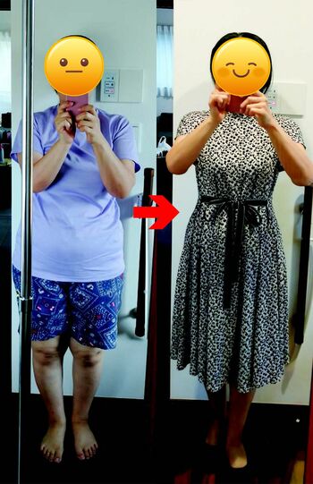 フーサンさん57歳(158cm)7か月でー18kg!72kg→54kg