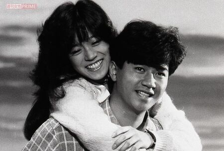 映画『愛、旅立ち』で共演した中森明菜と近藤真彦