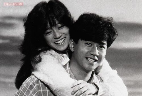 映画『愛、旅立ち』で共演した中森明菜と近藤真彦