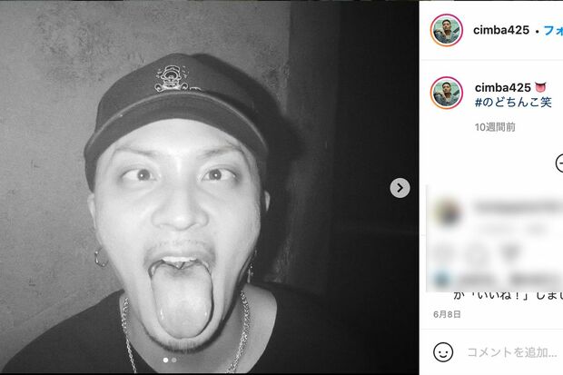 一見するとコワモテのCIMBA（インスタグラムより）