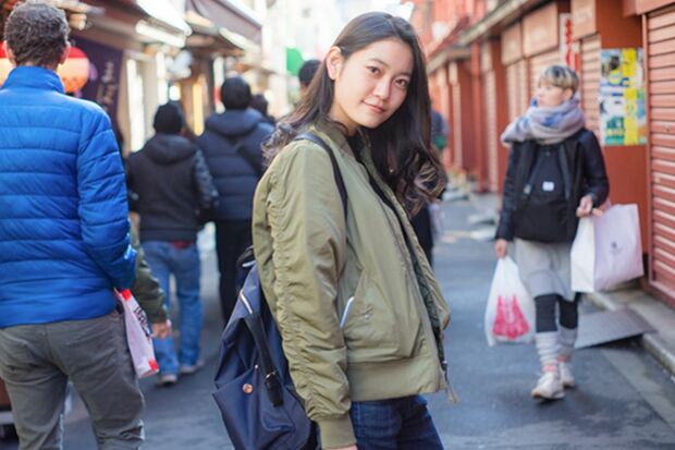 大学時代のリチ（「美学生図鑑」より）