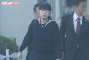 文化祭の翌週に愛子さまは少し眠たそうな様子で朝8時過ぎに登校された（11月2日）