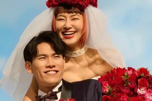村上佳菜子と結婚相手の男性（本人のインスタグラムより）