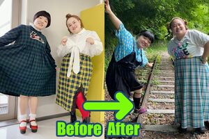 減量後、リバウンドしたゆいP（右）。食事制限をなくす「チートデー」が増えたことが原因か？（共に公式インスタグラムより）