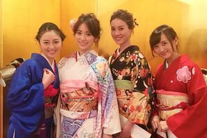 '16年の北川景子とDAIGOの披露宴に4人そろって着物姿で