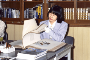 '92年、黒田清子さんが山階鳥類研究所に初めて出勤したときの様子